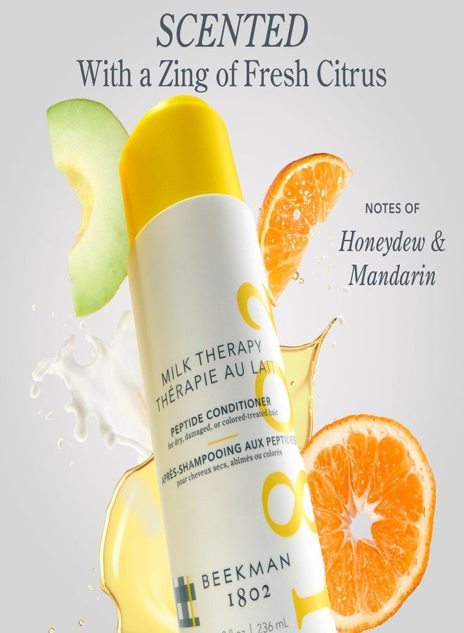 Beekman 1802 Milk Therapy Peptide Conditioner – Boosts Hair Softness & Shine with Goat Milk Proteins, Brazilian Flex Peptide Bond & Hydrolyzed Collagen, Safe for Color-Treated Hair, 8.45 fl oz - Image 4